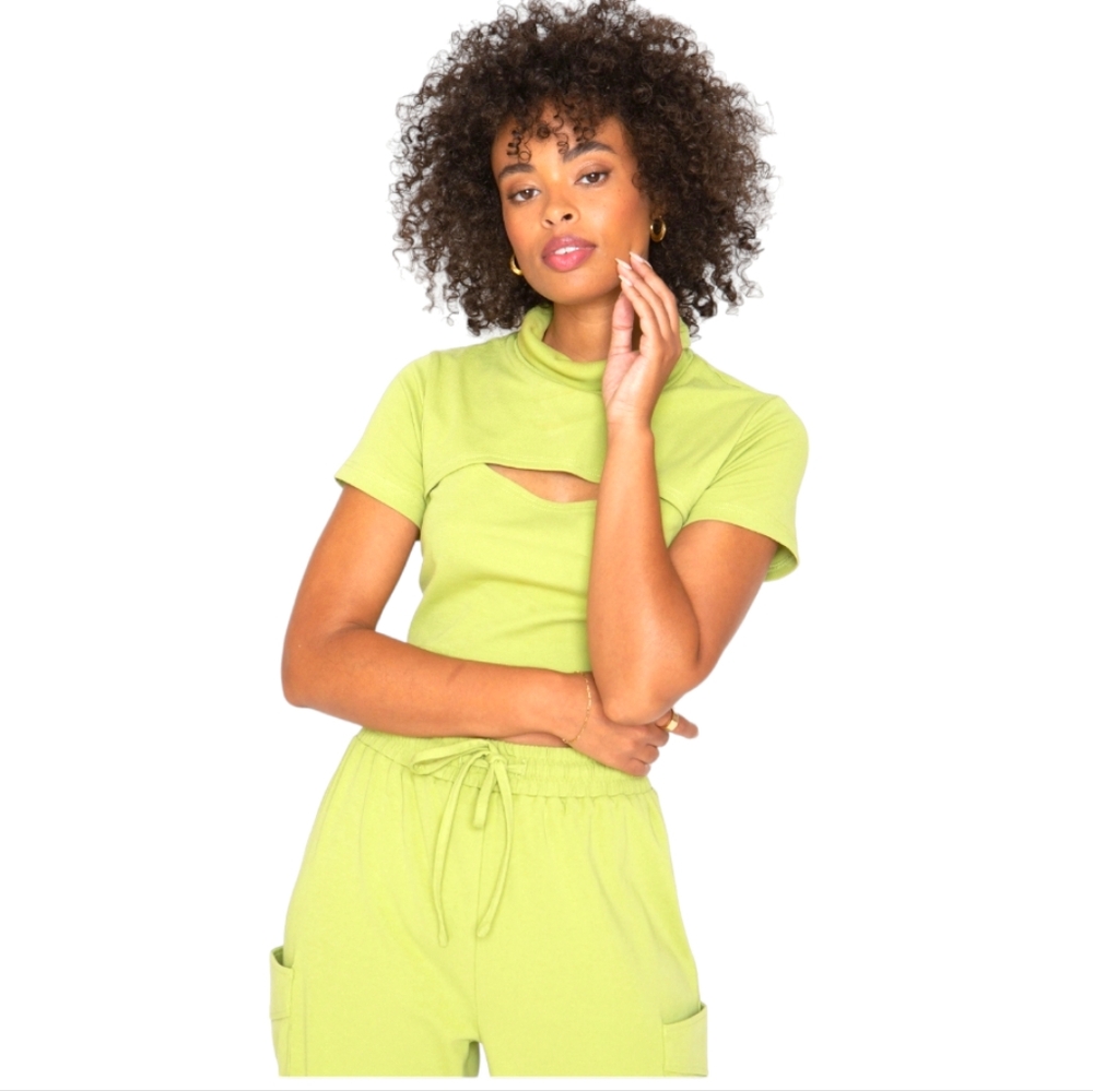 Callahan NWT Celeste Basil Top Size: XS